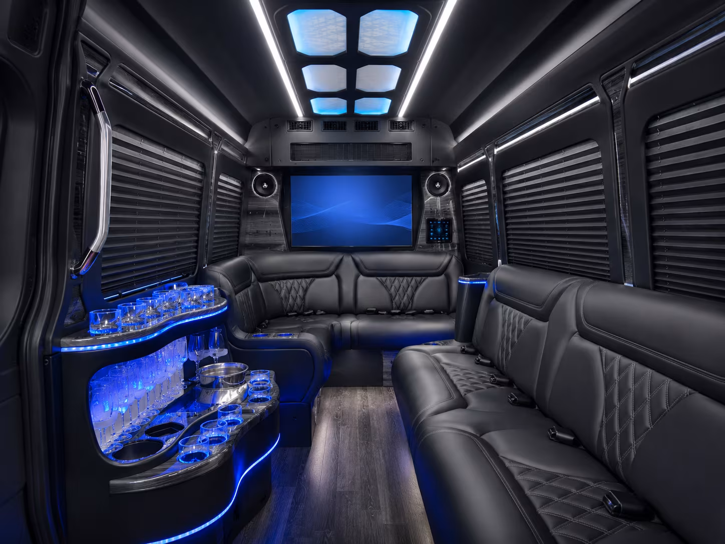 west valley city 30 passenger party bus inside